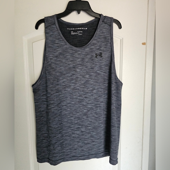 Under ArmourThreadborne Seamless Tank Top Graphite XL Men's - Picture 1 of 4
